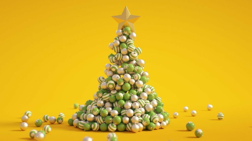 C4D Christmas Tree Cinema 4D Tutorial Free Project