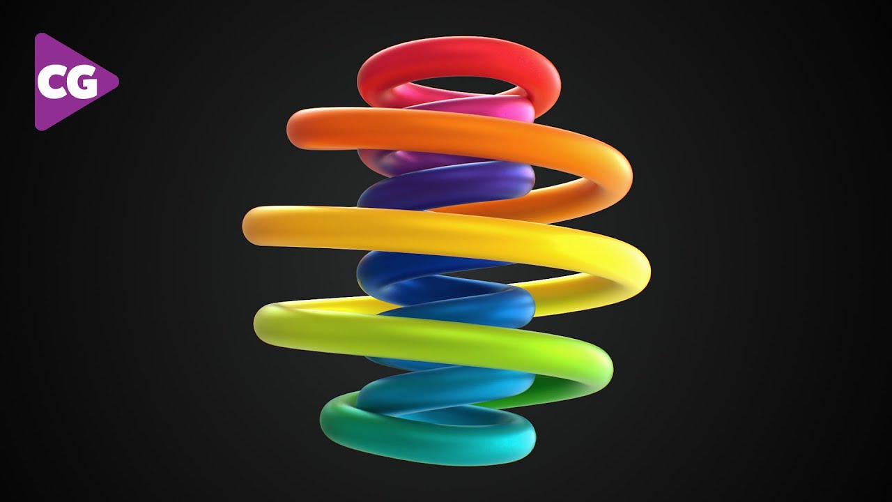 C4D Looping Spiral Cinema 4D Tutorial Free Project