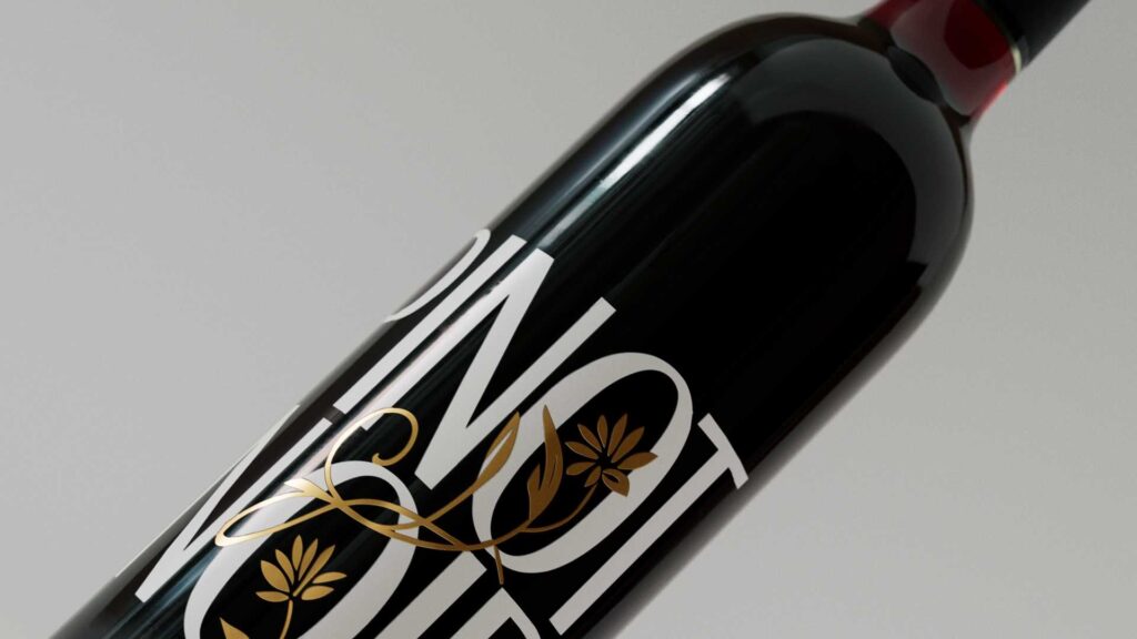 bottle label in cinema 4d