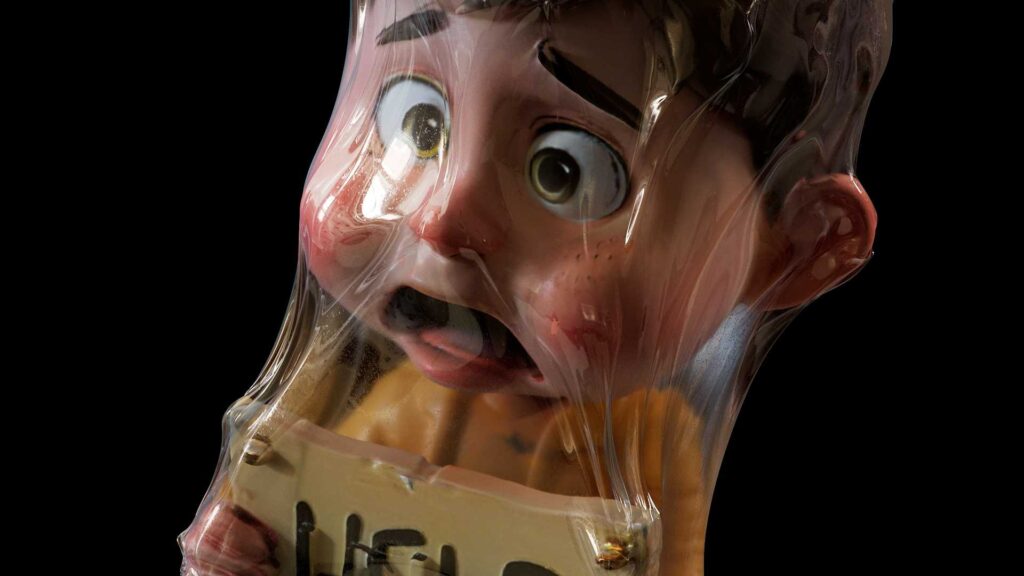 Plastic Wrapping in Cinema 4D 4 wrapped in cinema 4d 4